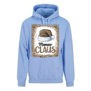 Funny Mamaw Claus Christmas Family Matching Pajama Leopard Gift Unisex Surf Hoodie