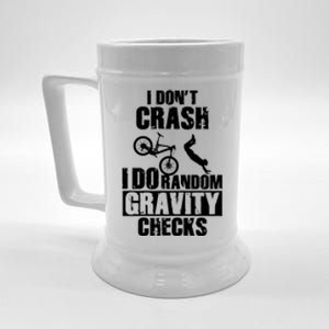 Funny Mtb Crash Funny Gift Gravity Checks Mountain Bike Gift Beer Stein