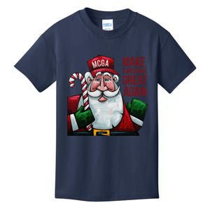 Funny Make Christmas Great Again Santa Trump Election Win Kids T-Shirt