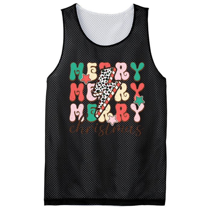 Festive Merry Christmas Holiday Candy Cane Graphic Mesh Reversible Basketball Jersey Tank