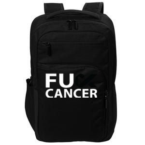 Fuck Melanoma Cancer F U Fu Black Ribbon Cancer Awareness Cool Gift Impact Tech Backpack