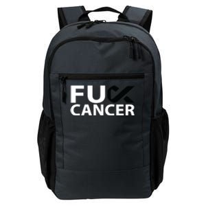 Fuck Melanoma Cancer F U Fu Black Ribbon Cancer Awareness Cool Gift Daily Commute Backpack