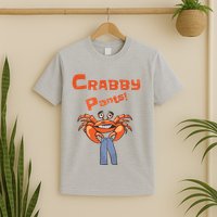 Funny Meme Crabby Pants With Crab T-Shirt