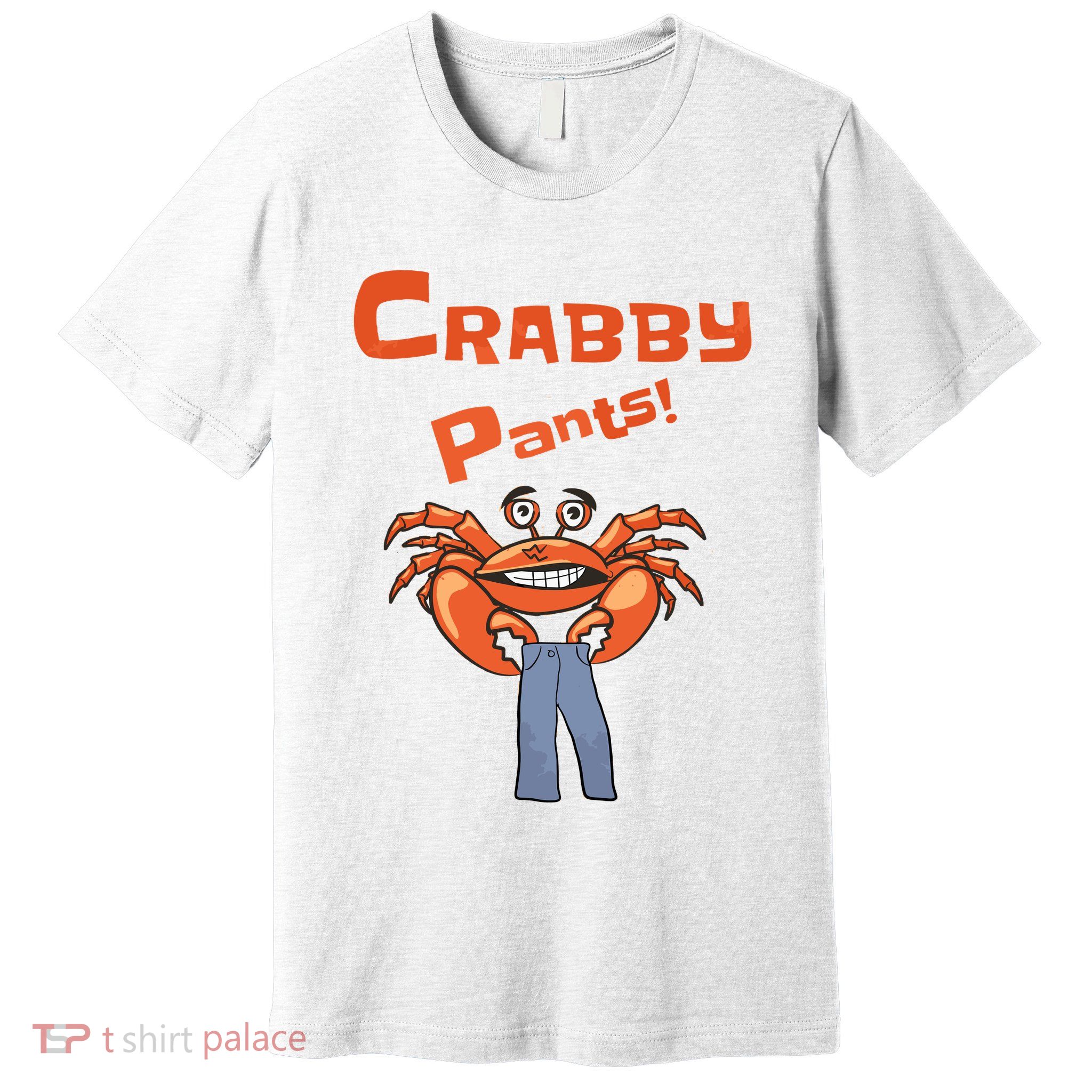 Funny Meme Crabby Pants With Crab Premium T-Shirt