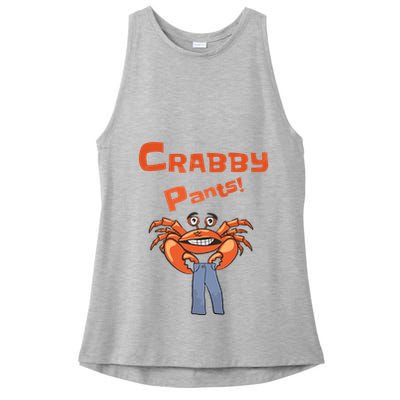 Funny Meme Crabby Pants With Crab Ladies PosiCharge Tri-Blend Wicking Tank