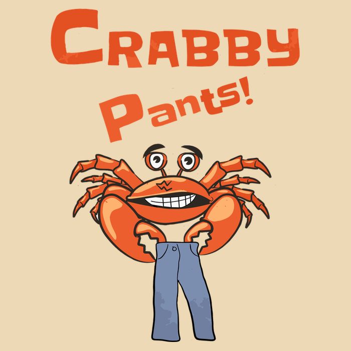Funny Meme Crabby Pants With Crab Zip Tote Bag