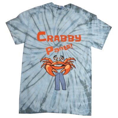 Funny Meme Crabby Pants With Crab Tie-Dye T-Shirt