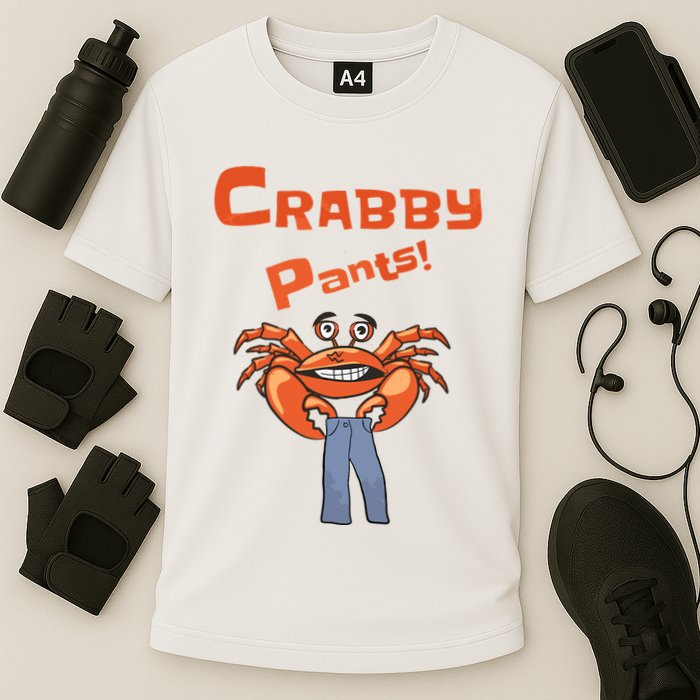 Funny Meme Crabby Pants With Crab Performance Shirt
