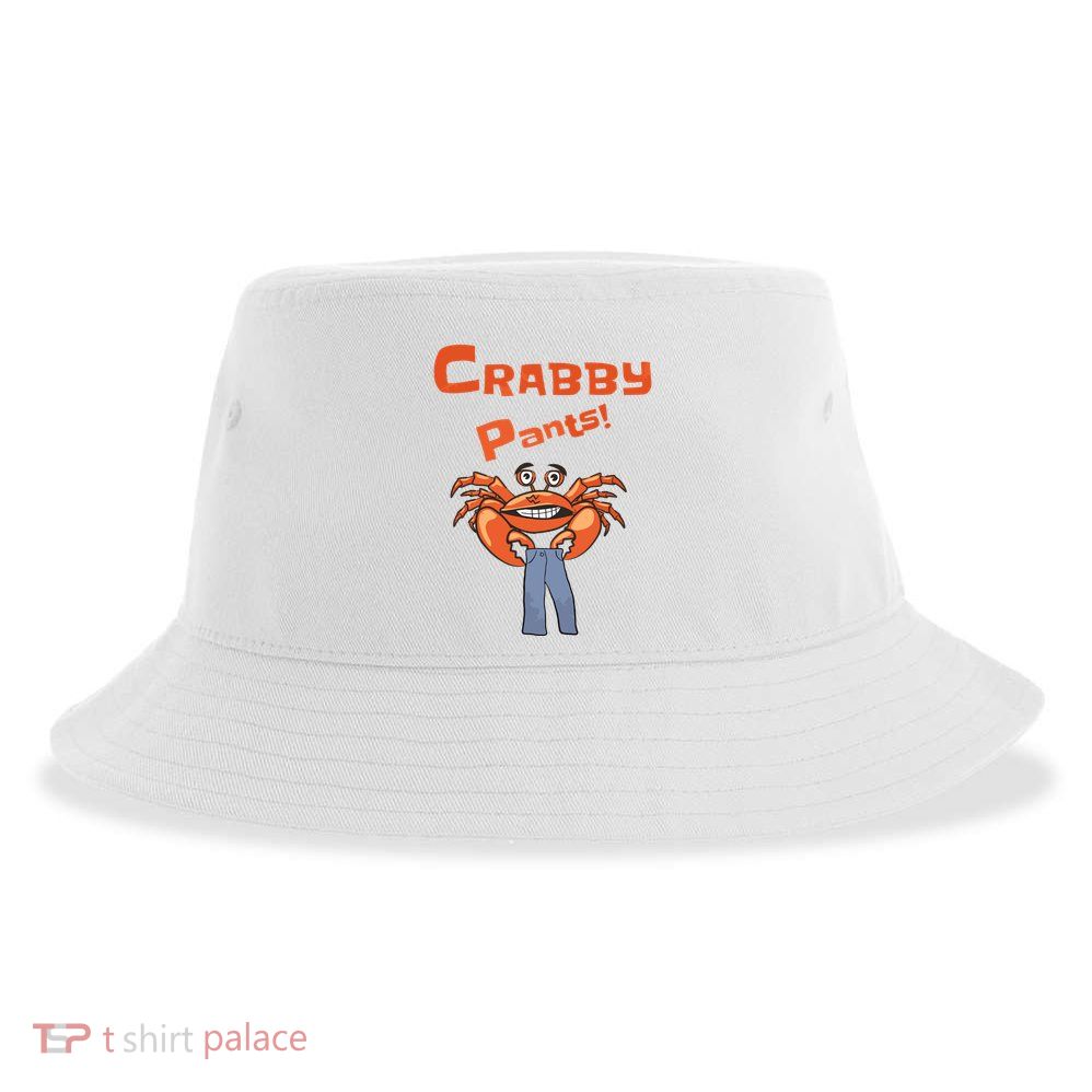 Funny Meme Crabby Pants With Crab Sustainable Bucket Hat