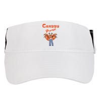 Funny Meme Crabby Pants With Crab Adult Drive Performance Visor