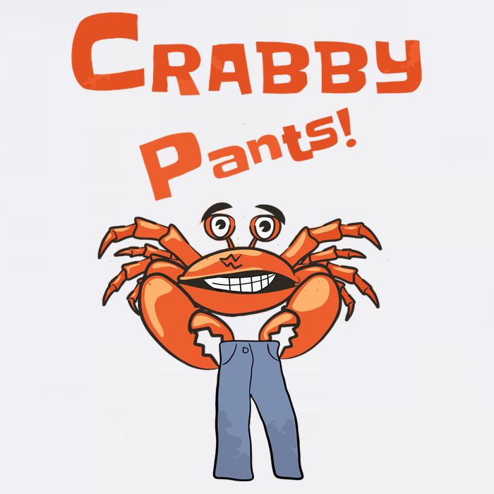 Funny Meme Crabby Pants With Crab Adult Drive Performance Visor