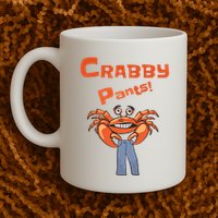 Funny Meme Crabby Pants With Crab Mug
