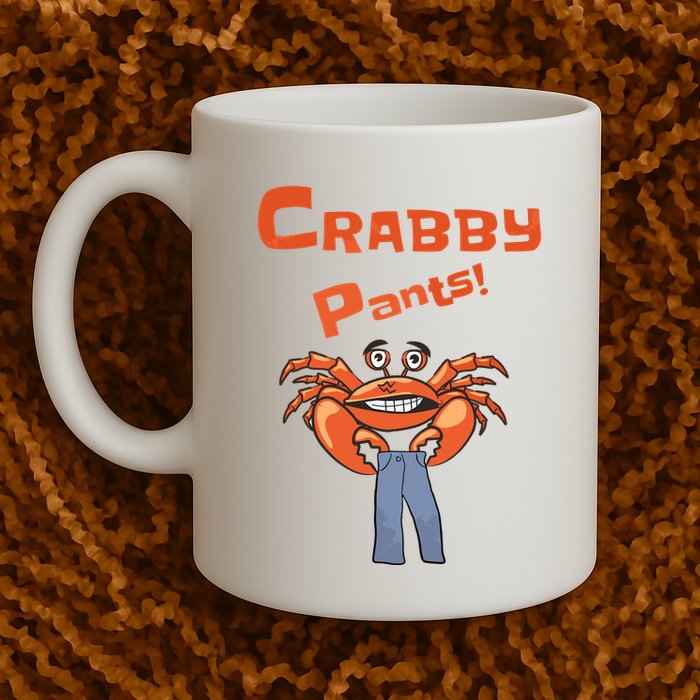 Funny Meme Crabby Pants With Crab Mug