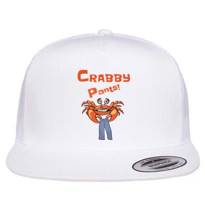 Funny Meme Crabby Pants With Crab Flatbill Hat