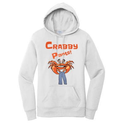 Funny Meme Crabby Pants With Crab Women's Pullover Hoodie