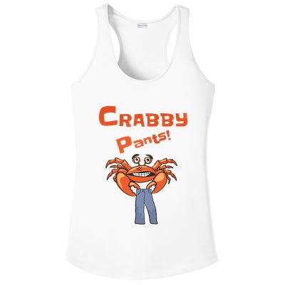 Funny Meme Crabby Pants With Crab Ladies PosiCharge Competitor Racerback Tank