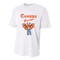 Funny Meme Crabby Pants With Crab Youth Performance Sprint T-Shirt
