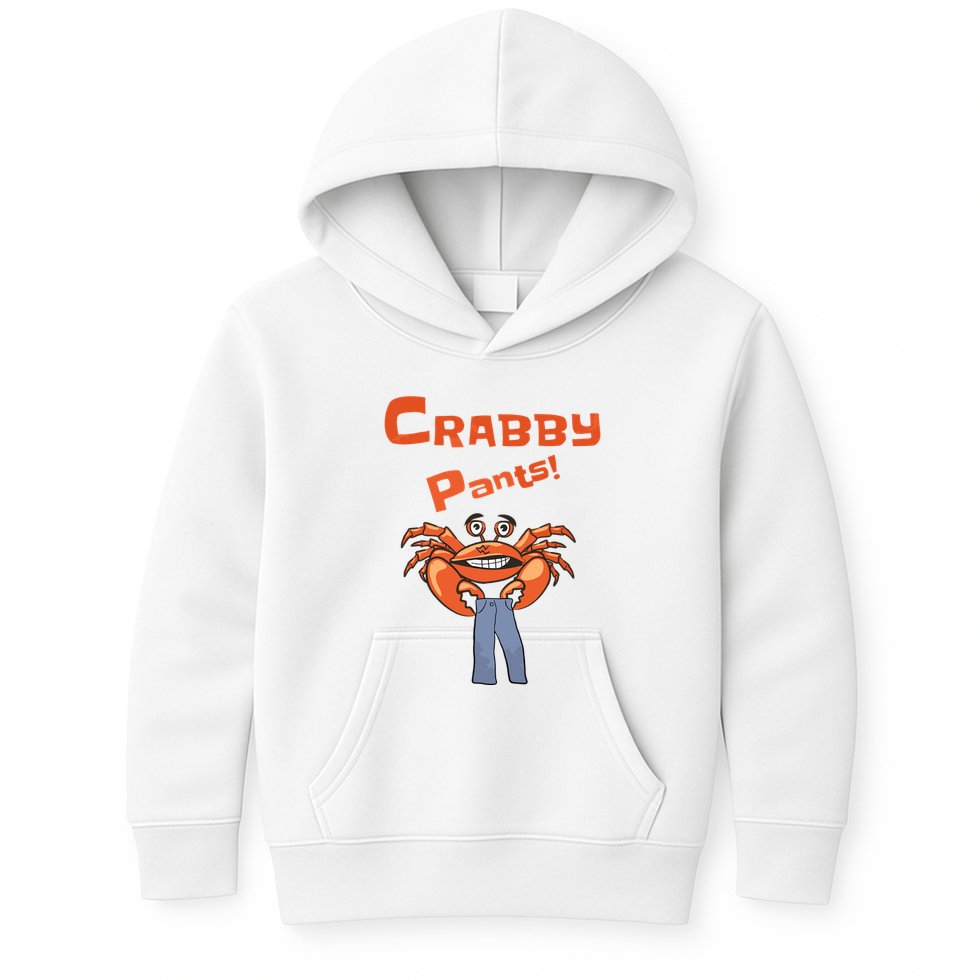 Funny Meme Crabby Pants With Crab Kids Hoodie