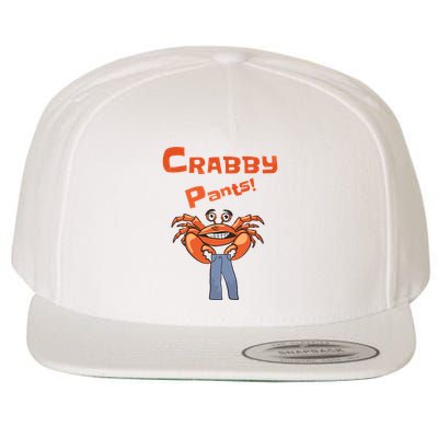 Funny Meme Crabby Pants With Crab Wool Snapback Cap