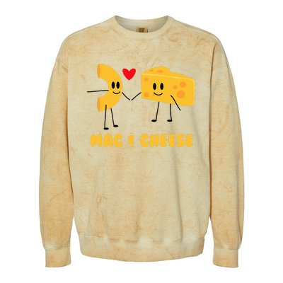 Funny Mac & Cheese Love Food Cute Veggie Gift Colorblast Crewneck Sweatshirt