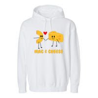 Funny Mac & Cheese Love Food Cute Veggie Gift Garment-Dyed Fleece Hoodie