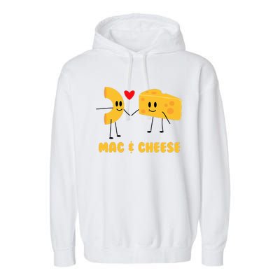 Funny Mac & Cheese Love Food Cute Veggie Gift Garment-Dyed Fleece Hoodie