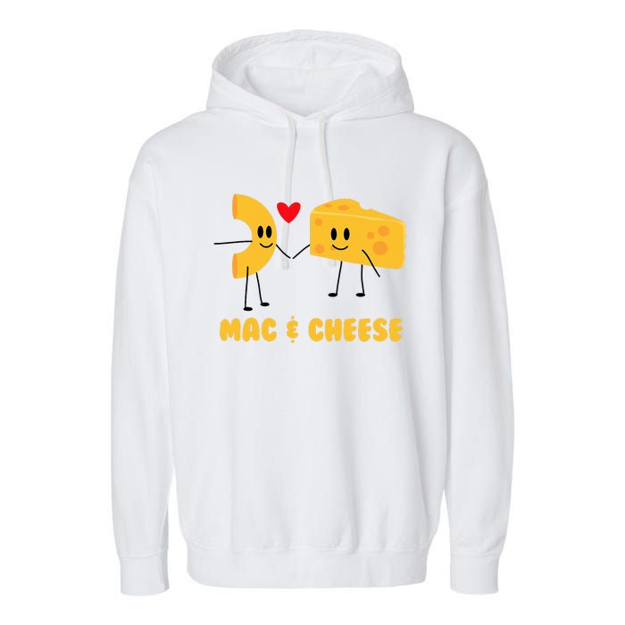 Funny Mac & Cheese Love Food Cute Veggie Gift Garment-Dyed Fleece Hoodie