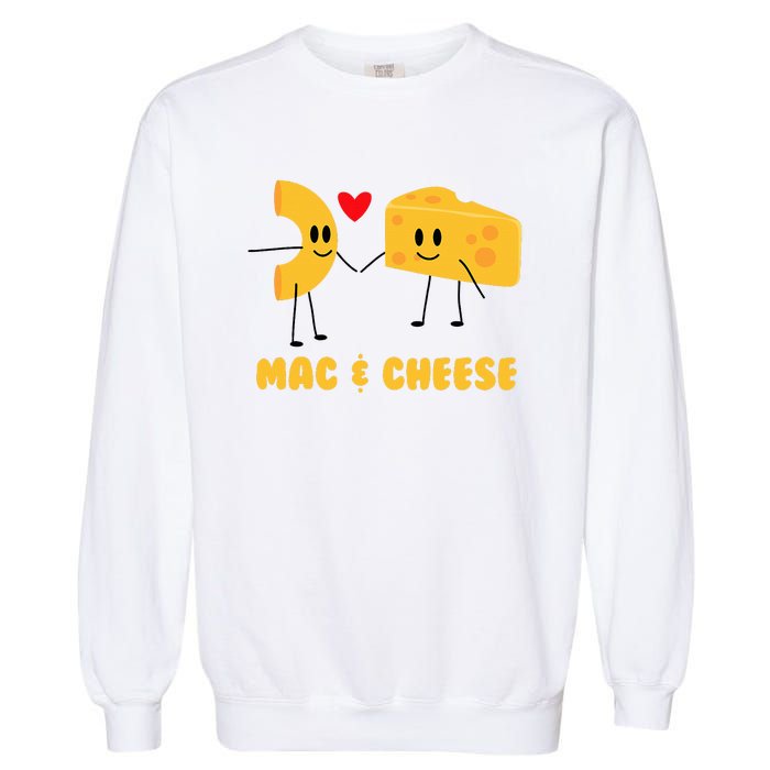 Funny Mac & Cheese Love Food Cute Veggie Gift Garment-Dyed Sweatshirt