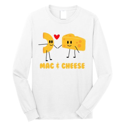 Funny Mac & Cheese Love Food Cute Veggie Gift Long Sleeve Shirt