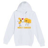 Funny Mac & Cheese Love Food Cute Veggie Gift Premium Pullover Hoodie