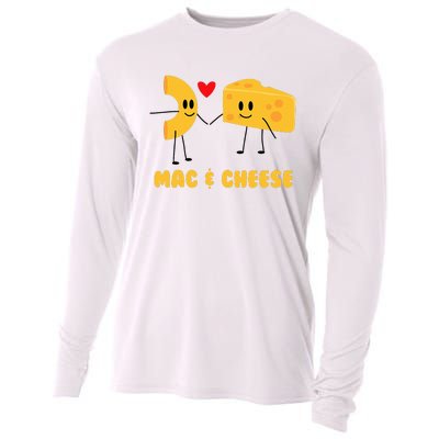 Funny Mac & Cheese Love Food Cute Veggie Gift Cooling Performance Long Sleeve Crew