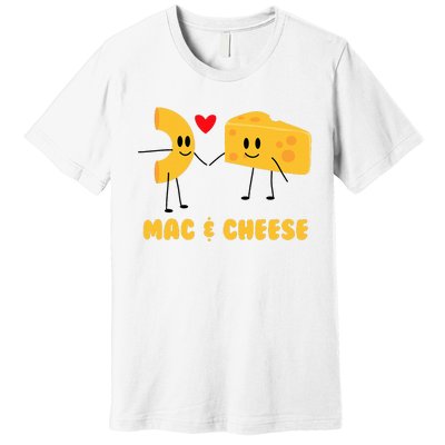 Funny Mac & Cheese Love Food Cute Veggie Gift Premium T-Shirt