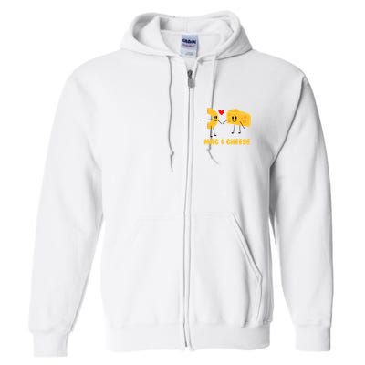 Funny Mac & Cheese Love Food Cute Veggie Gift Full Zip Hoodie