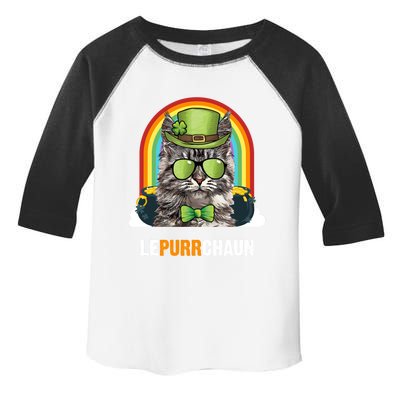 Funny Maine Coon Cat Lepurrchaun St Patricks Day Gift Toddler Fine Jersey T-Shirt