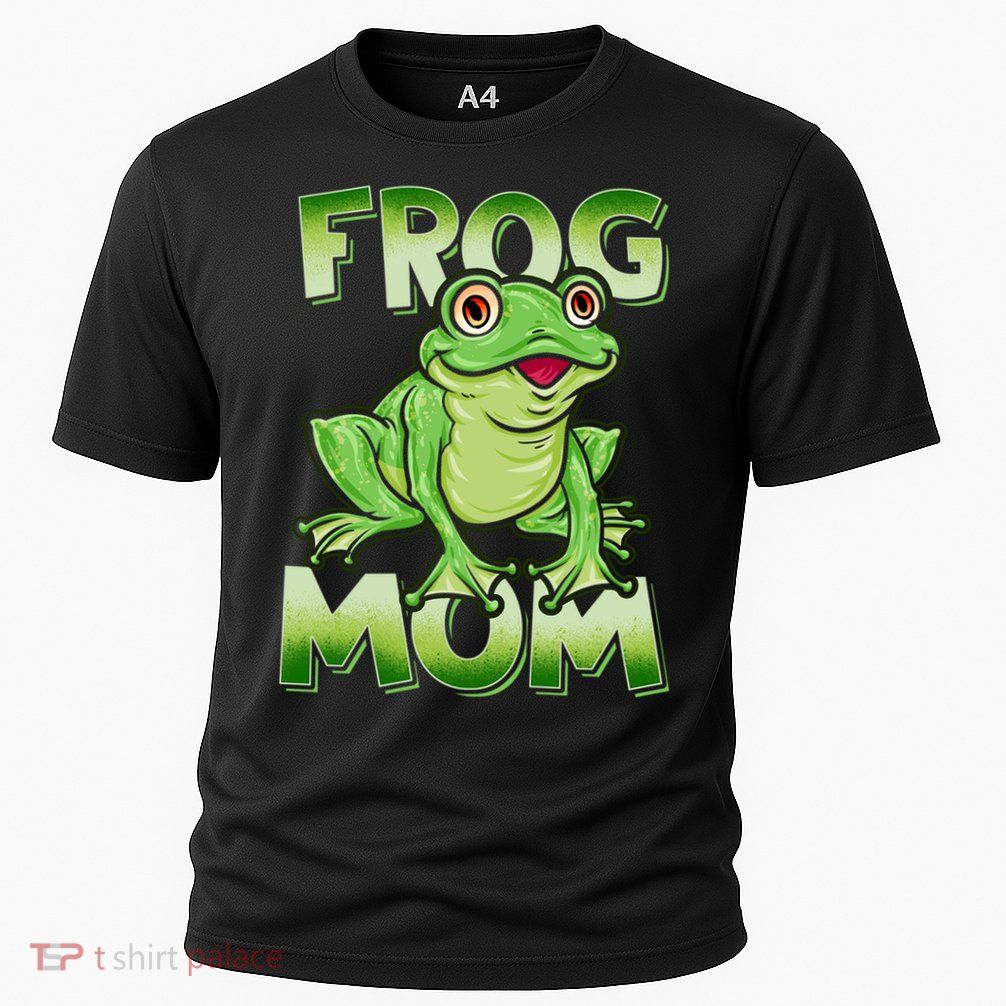 Frog Mom Cute Frog Owner Lover Zookeeper Amphibian Graphic  Cooling Performance Crew T-Shirt