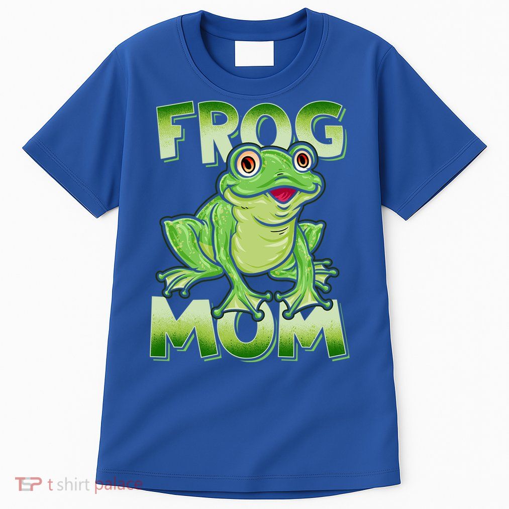 Frog Mom Cute Frog Owner Lover Zookeeper Amphibian Graphic  Tall T-Shirt