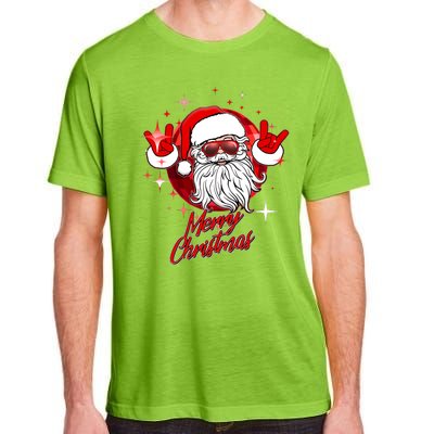 Funny Merry Christmas Disco Santa Claus Adult ChromaSoft Performance T-Shirt