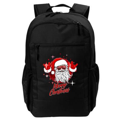 Funny Merry Christmas Disco Santa Claus Daily Commute Backpack