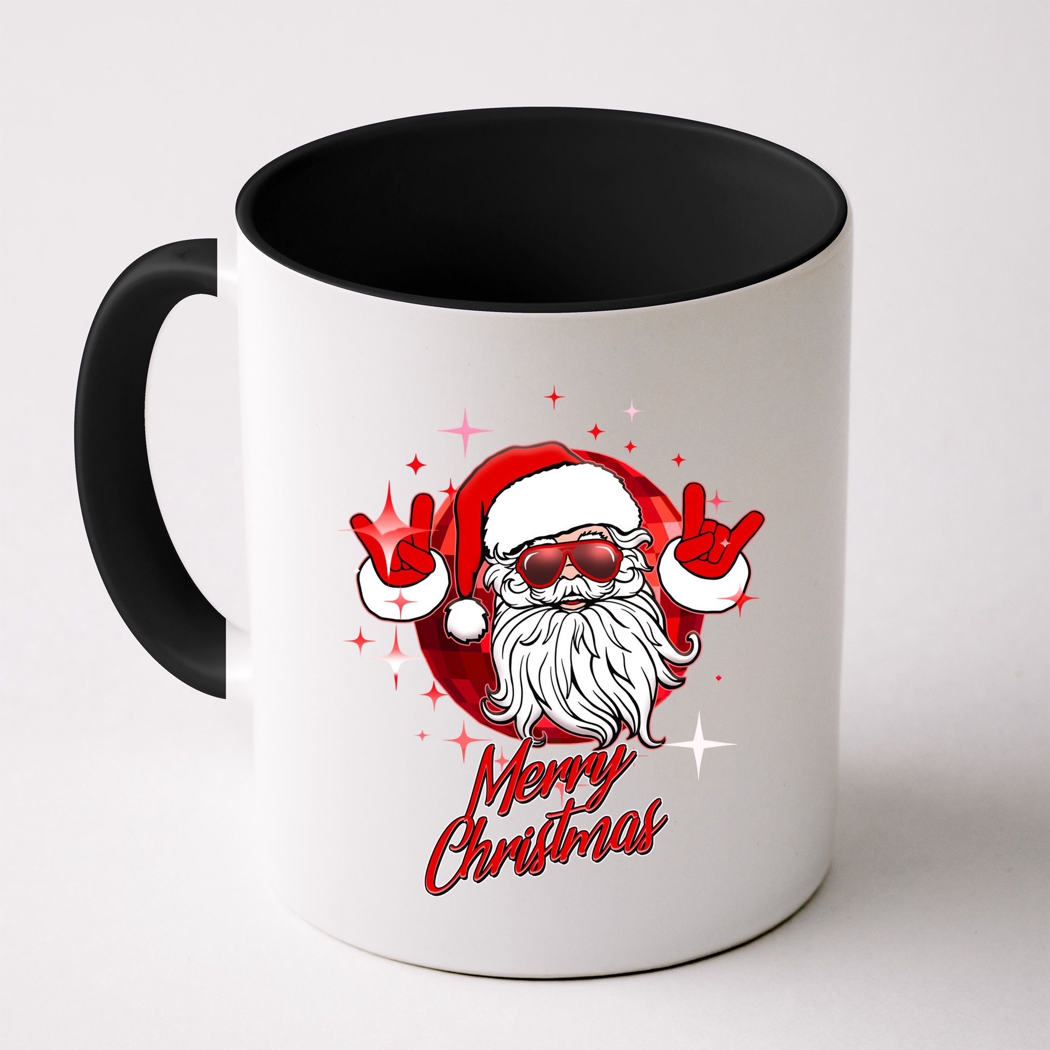 Funny Merry Christmas Disco Santa Claus Mug