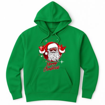 Funny Merry Christmas Disco Santa Claus Hoodie