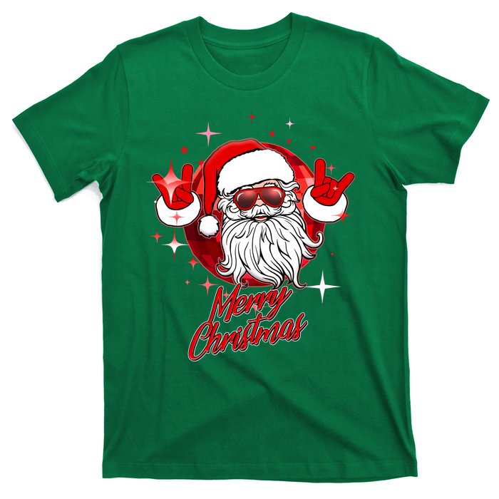 Funny Merry Christmas Disco Santa Claus T-Shirt