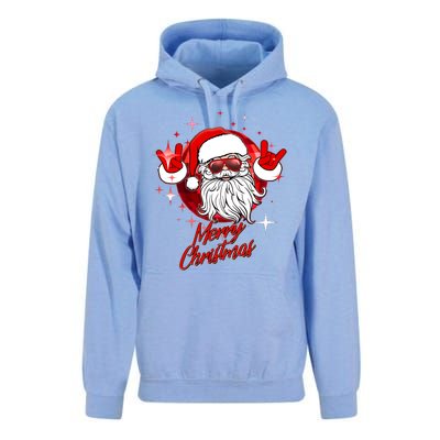 Funny Merry Christmas Disco Santa Claus Unisex Surf Hoodie