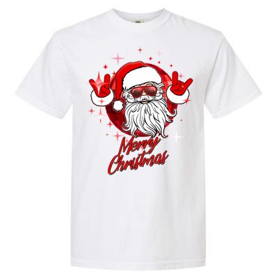 Funny Merry Christmas Disco Santa Claus Garment-Dyed Heavyweight T-Shirt