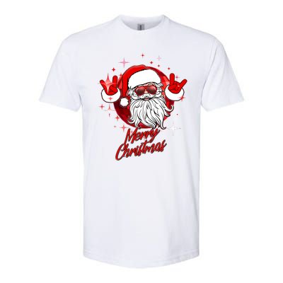 Funny Merry Christmas Disco Santa Claus Softstyle CVC T-Shirt