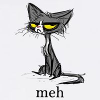 Funny Meh Cat Gift For Cat Lovers Cooling Performance Crew T-Shirt