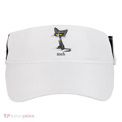 Funny Meh Cat Gift For Cat Lovers Adult Drive Performance Visor