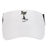 Funny Meh Cat Gift For Cat Lovers Adult Drive Performance Visor