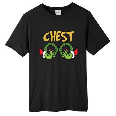 Funny Matching Chestnuts Couples Christmas Family Holiday Cute Gift Tall Fusion ChromaSoft Performance T-Shirt