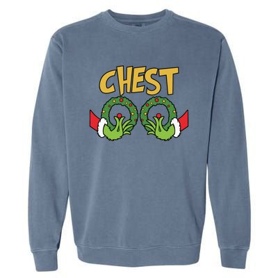 Funny Matching Chestnuts Couples Christmas Family Holiday Cute Gift Garment-Dyed Sweatshirt