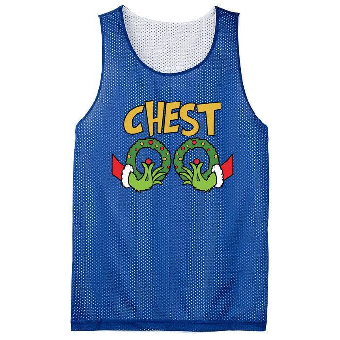 Funny Matching Chestnuts Couples Christmas Family Holiday Cute Gift Mesh Reversible Basketball Jersey Tank